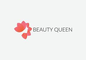 création de logo spa reine de beauté abstraite vecteur