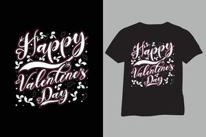 conception de t-shirt saint valentin amour lettrage dans un style vintage vecteur