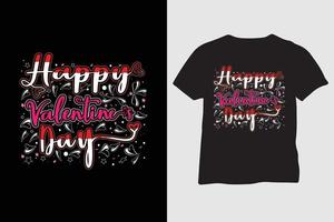 conception de t-shirt saint valentin amour lettrage dans un style vintage vecteur
