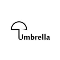 symbole de conception de logo parapluie vecteur