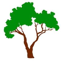icône d'arbre vert vecteur