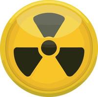 symbole minimaliste représentant le danger nucléaire vecteur