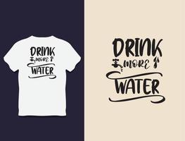 conception de t-shirt typographie jour de l'eau vecteur