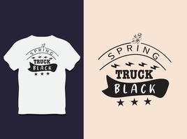 conception de t-shirt de typographie du printemps vecteur