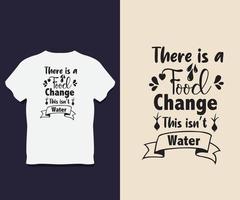 conception de t-shirt typographie jour de l'eau vecteur