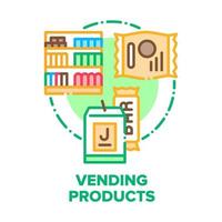 vending produits vecteur concept couleur illustration plat