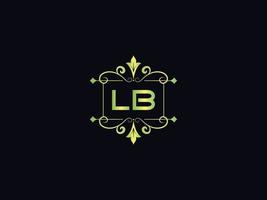 vecteur de logo lb simple, logo de luxe lb initial