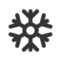 icône météo flocon de neige. icône de temps sombre sur fond blanc. illustration vectorielle. vecteur