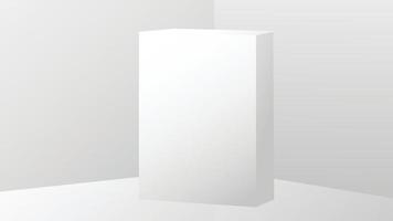 maquettes de petites boîtes en carton blanc. illustration vectorielle vecteur