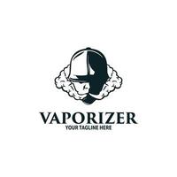 logo vapeur. fumer le modèle de conception de logo de cigarettes électroniques vecteur