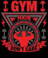 conception de t-shirt de gym de vecteur