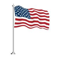 drapeau des états-unis d'amérique. illustration vectorielle. vecteur