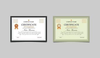 modèle de certificat. modèle de certificat moderne. le modèle de certificat décerne le diplôme. certificat professionnel vecteur