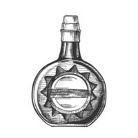 bouteille de whisky cercle avec vecteur de bouchon de liège élégant