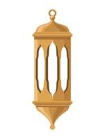 lampe arabe dorée vecteur
