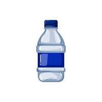 illustration vectorielle de dessin animé de bouteille d'eau minérale en plastique vecteur