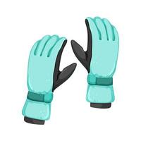 gants de mitaines de saison illustration vectorielle de dessin animé d'hiver vecteur