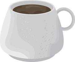 café dans une tasse en porcelaine vecteur