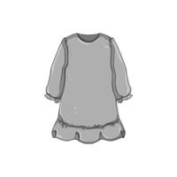 soins sleepshirt fille dessin animé illustration vectorielle vecteur