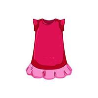 beauté sleepshirt fille dessin animé illustration vectorielle vecteur