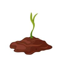 illustration vectorielle de dessin animé de croissance des plantes vecteur
