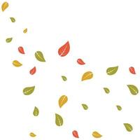 illustration automne feuilles tombantes vecteur