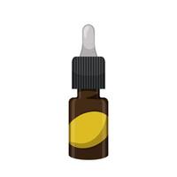 illustration vectorielle d'icône de couleur d'huile de parfum cosmétique vecteur