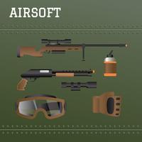 Airsofts vecteur libre