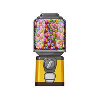 distributeur automatique de chewing-gum illustration vectorielle de dessin animé vecteur
