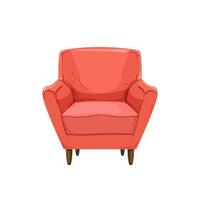 fauteuil confortable chaise dessin animé illustration vectorielle vecteur