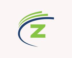 création de logo lettre z pour le symbole des affaires, de la construction, de la technologie et de l'immobilier vecteur