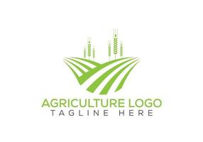 création de logo agricole. signe de l'agriculture, modèle vectoriel de logotype agricole