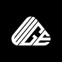 conception créative du logo wge letter avec graphique vectoriel, logo wge simple et moderne. vecteur