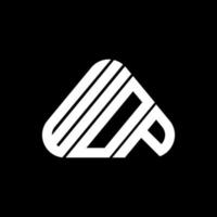 conception créative de logo de lettre wop avec graphique vectoriel, logo wop simple et moderne. vecteur