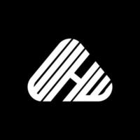 création de logo de lettre whw avec graphique vectoriel, logo whw simple et moderne. vecteur