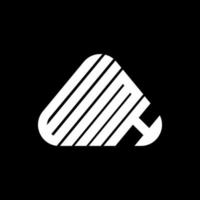 conception créative du logo wmh letter avec graphique vectoriel, logo wmh simple et moderne. vecteur