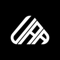 conception créative du logo de lettre uaa avec graphique vectoriel, logo uaa simple et moderne. vecteur