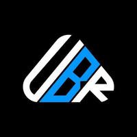 création de logo de lettre ubr avec graphique vectoriel, logo ubr simple et moderne. vecteur