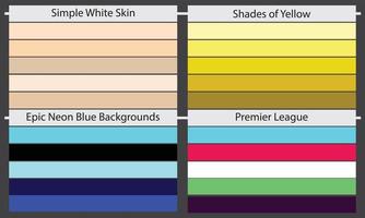 palettes de couleurs une palette de couleurs est un ensemble de couleurs utilisées dans une conception ou un projet visuel. ces couleurs sont soigneusement choisies pour créer un design cohérent et visuellement attrayant. vecteur