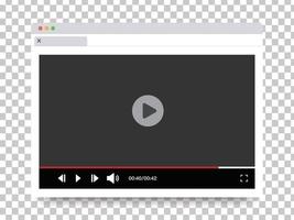 conception de lecteur vidéo pour illustration vectorielle de site Web et d'applications mobiles vecteur