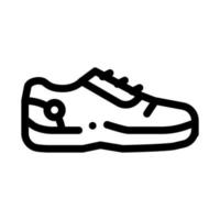 illustration de contour vectoriel icône chaussures de sport spéciales