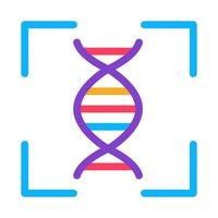 illustration vectorielle de l'icône de test d'adn humain vecteur