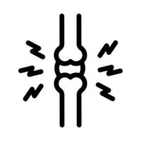 illustration de contour vectoriel icône douleur articulaire
