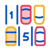 illustration vectorielle de l'icône de numérotation de la place de stationnement vecteur