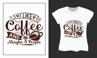 conception de t-shirt svg café. conception de fichiers de coupe svg café. conception de t-shirt de café. vecteur