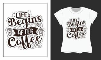 conception de fichiers de coupe svg café. conception de t-shirt svg café. conception de t-shirt de café. vecteur