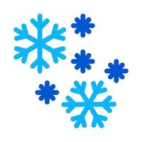 flocons de neige icône vecteur contour symbole illustration