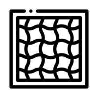 motif sur les tissus icône illustration de contour vectoriel