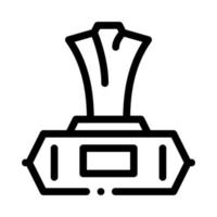 serviette humide paquet icône vecteur contour illustration