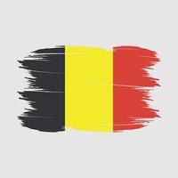 drapeau belgique brosse illustration vectorielle vecteur